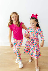 Sugar & Spice 3/4 Sleeve Pocket Twirl Dress - Mila & Rose ® - Flyclothing LLC