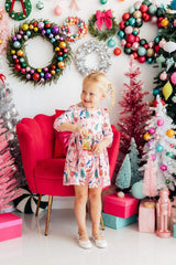 Sugarplum Fairy 3/4 Sleeve Pocket Twirl Dress - Mila & Rose ® - Flyclothing LLC