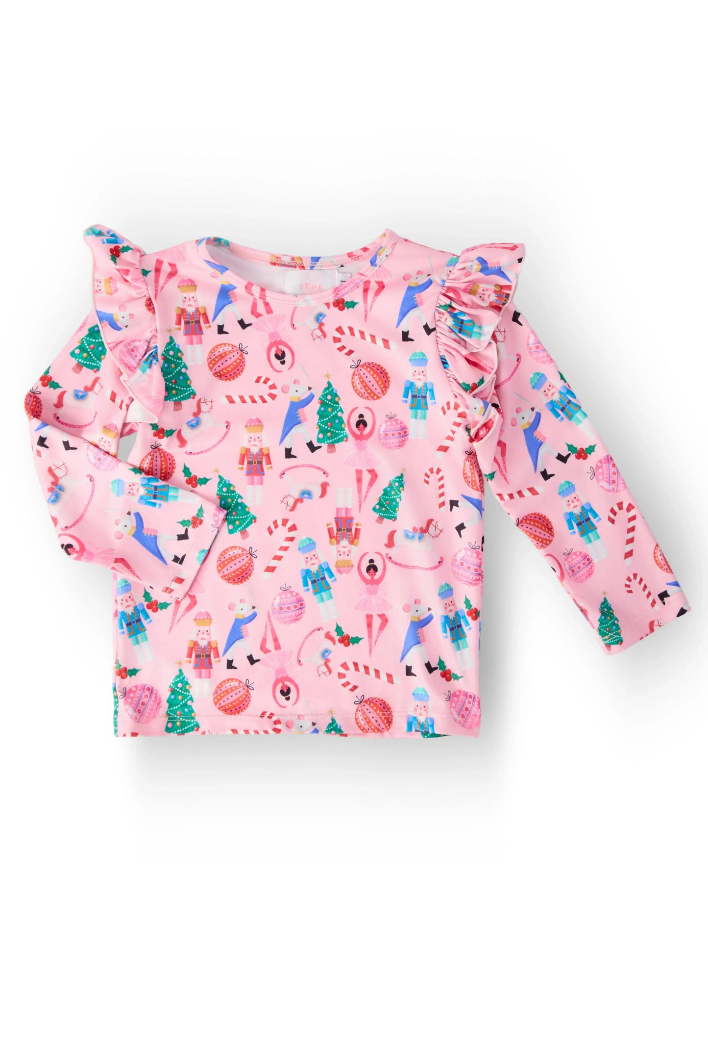 Sugarplum Fairy L/S Ruffle Tee - Mila & Rose ® - Flyclothing LLC
