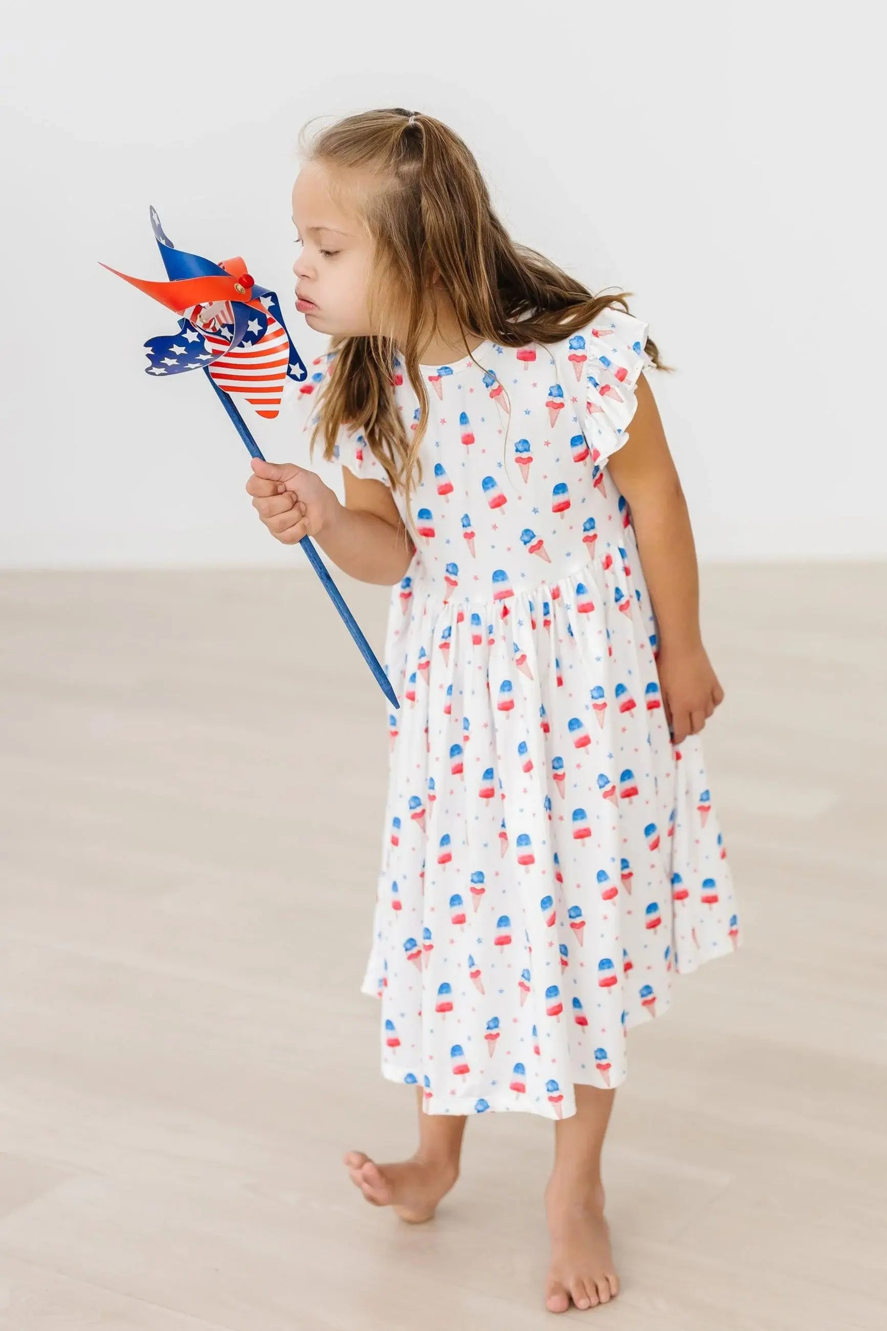 Summer Sweets Flutter Sleeve Twirl Dress - Mila & Rose ® - Flyclothing LLC