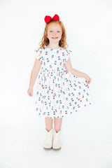 Summer Sweets Flutter Sleeve Twirl Dress - Mila & Rose ® - Flyclothing LLC