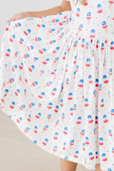 Summer Sweets Flutter Sleeve Twirl Dress - Mila & Rose ® - Flyclothing LLC