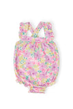 Summer Watercolor Ruffle Cross Back Romper - Mila & Rose ® - Flyclothing LLC