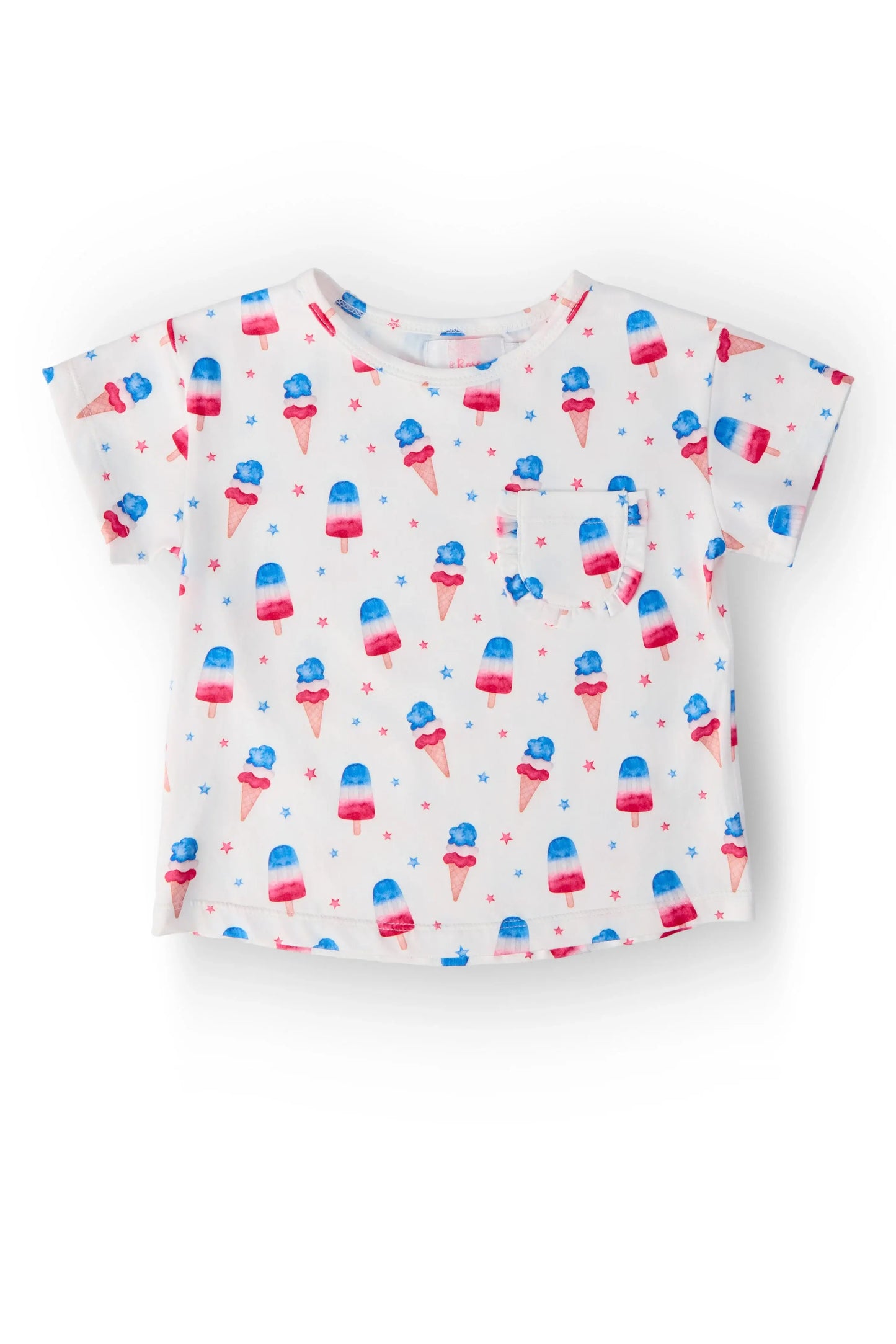 Summer Sweets Ruffle Pocket Tee - Mila & Rose ® - Flyclothing LLC