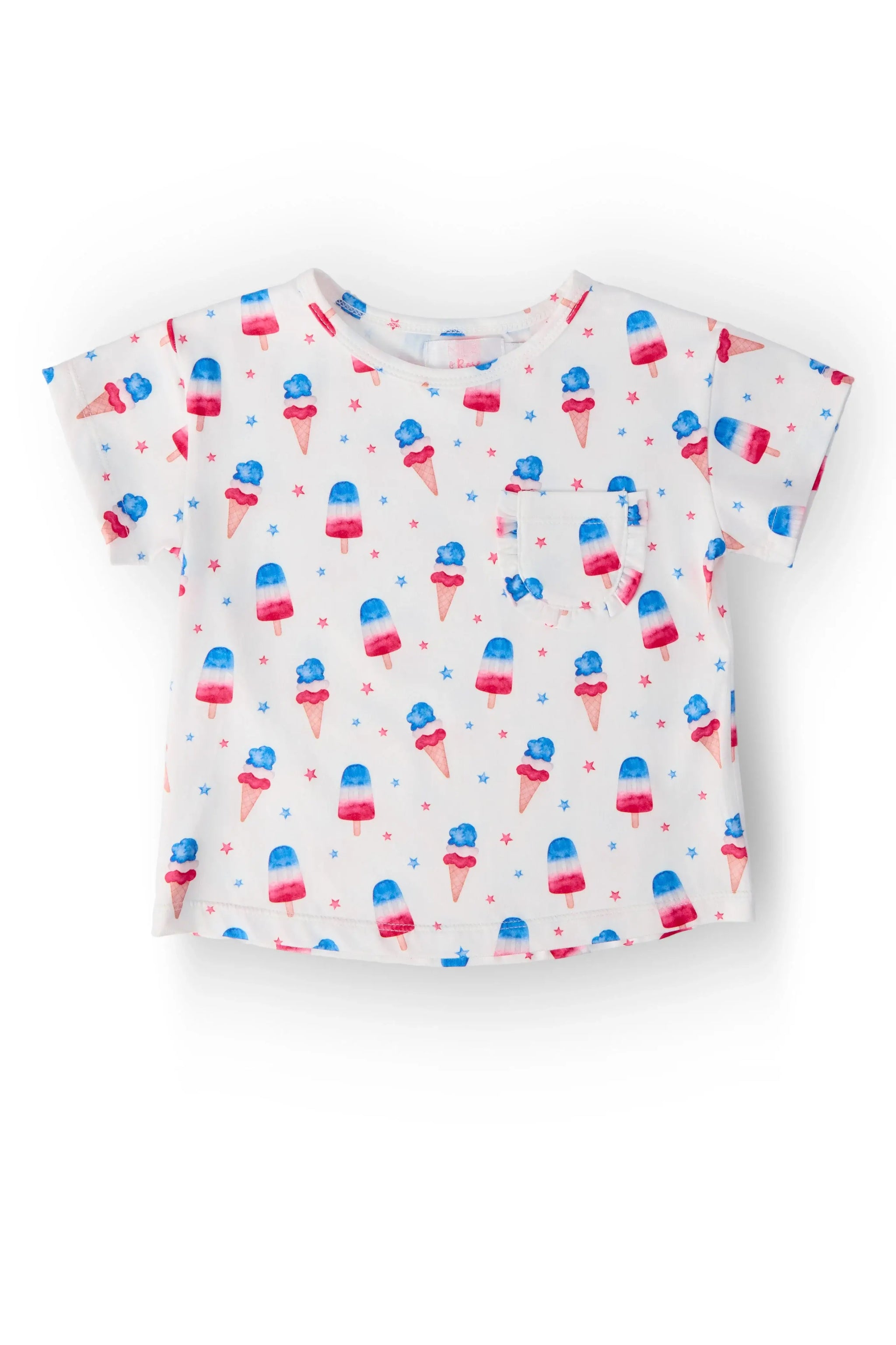 Summer Sweets Ruffle Pocket Tee - Mila & Rose ® - Flyclothing LLC