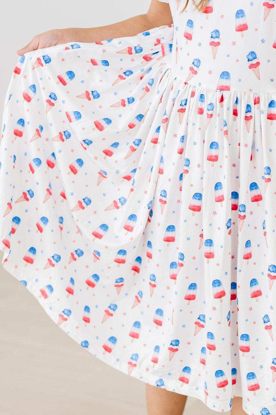 Summer Sweets Flutter Sleeve Twirl Dress - Mila & Rose ® - Flyclothing LLC