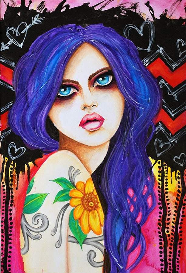 Black Market Art Company Sunflower Print - Black Market Art Company - Flyclothing LLC