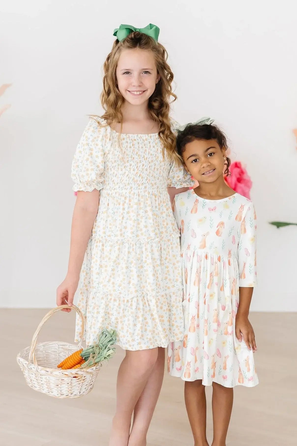 Sunny Bunnies 3/4 Sleeve Pocket Twirl Dress - Mila & Rose ® - Flyclothing LLC
