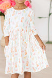 Sunny Bunnies 3/4 Sleeve Pocket Twirl Dress - Mila & Rose ® - Flyclothing LLC