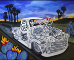 Black Market Art Company Sunset Cruzin Print