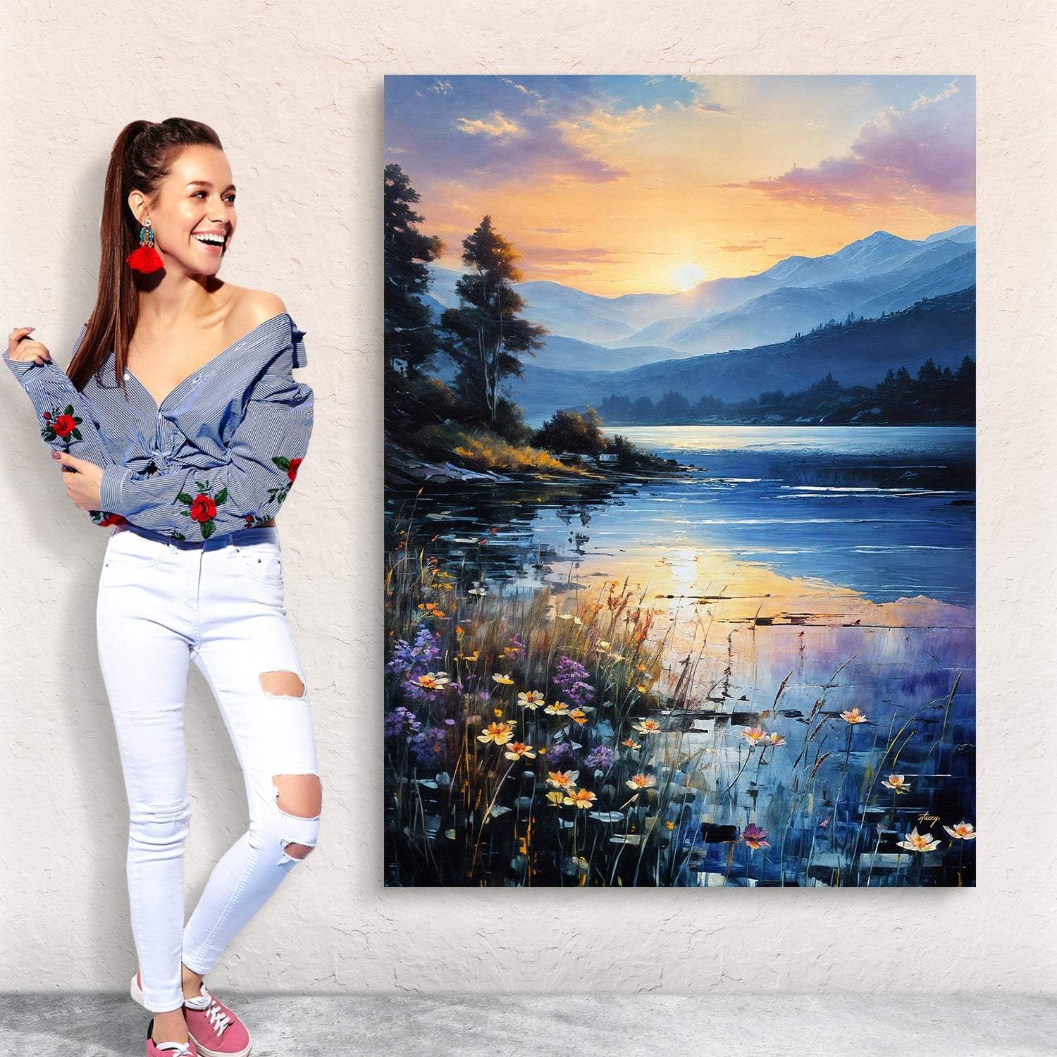 Canvas Print: "Sunset Journey" - Tailored Canvases - Flyclothing LLC