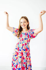 Sunshine Garden Smocked Ruffle Dress - Mila & Rose ® - Flyclothing LLC