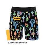 The Super Shroom | Neon Mushrooms Long Leg Ball Hammock® Pouch Underwear With Fly - Shinesty - Flyclothing LLC
