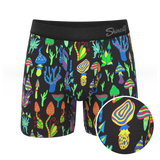 The Super Shroom | Neon Mushrooms Ball Hammock® Pouch Underwear With Fly - Shinesty - Flyclothing LLC