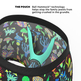 The Super Shroom | Neon Mushrooms Ball Hammock® Pouch Underwear With Fly - Shinesty - Flyclothing LLC