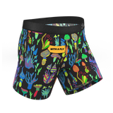 The Super Shroom | Neon Mushrooms Ball Hammock® Pouch Underwear With Fly - Shinesty - Flyclothing LLC