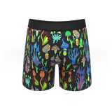 The Super Shroom | Neon Mushrooms Ball Hammock® Pouch Underwear With Fly - Shinesty - Flyclothing LLC