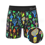 The Super Shroom | Neon Mushrooms Ball Hammock® Pouch Underwear - Shinesty - Flyclothing LLC
