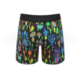 The Super Shroom | Neon Mushrooms Ball Hammock® Pouch Underwear - Shinesty - Flyclothing LLC