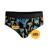 The Super Shroom | Neon Mushrooms Ball Hammock® Pouch Underwear Briefs - Shinesty - Flyclothing LLC