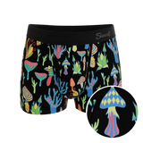 The Super Shroom | Neon Mushrooms Ball Hammock® Pouch Trunks Underwear - Shinesty - Flyclothing LLC