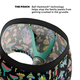 The Super Shroom | Neon Mushrooms Ball Hammock® Pouch Trunks Underwear - Shinesty - Flyclothing LLC