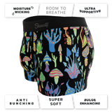 The Super Shroom | Neon Mushrooms Ball Hammock® Pouch Trunks Underwear - Shinesty - Flyclothing LLC
