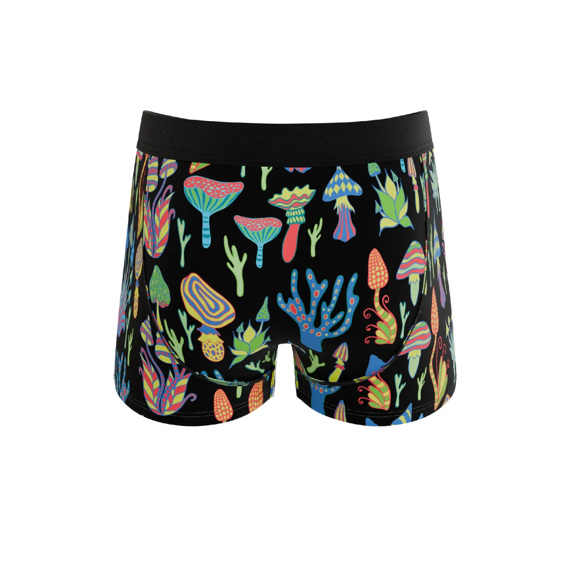 The Super Shroom | Neon Mushrooms Ball Hammock® Pouch Trunks Underwear - Shinesty - Flyclothing LLC