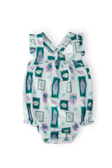 Surfer Girl Ruffle Cross Back Romper - Mila & Rose ® - Flyclothing LLC