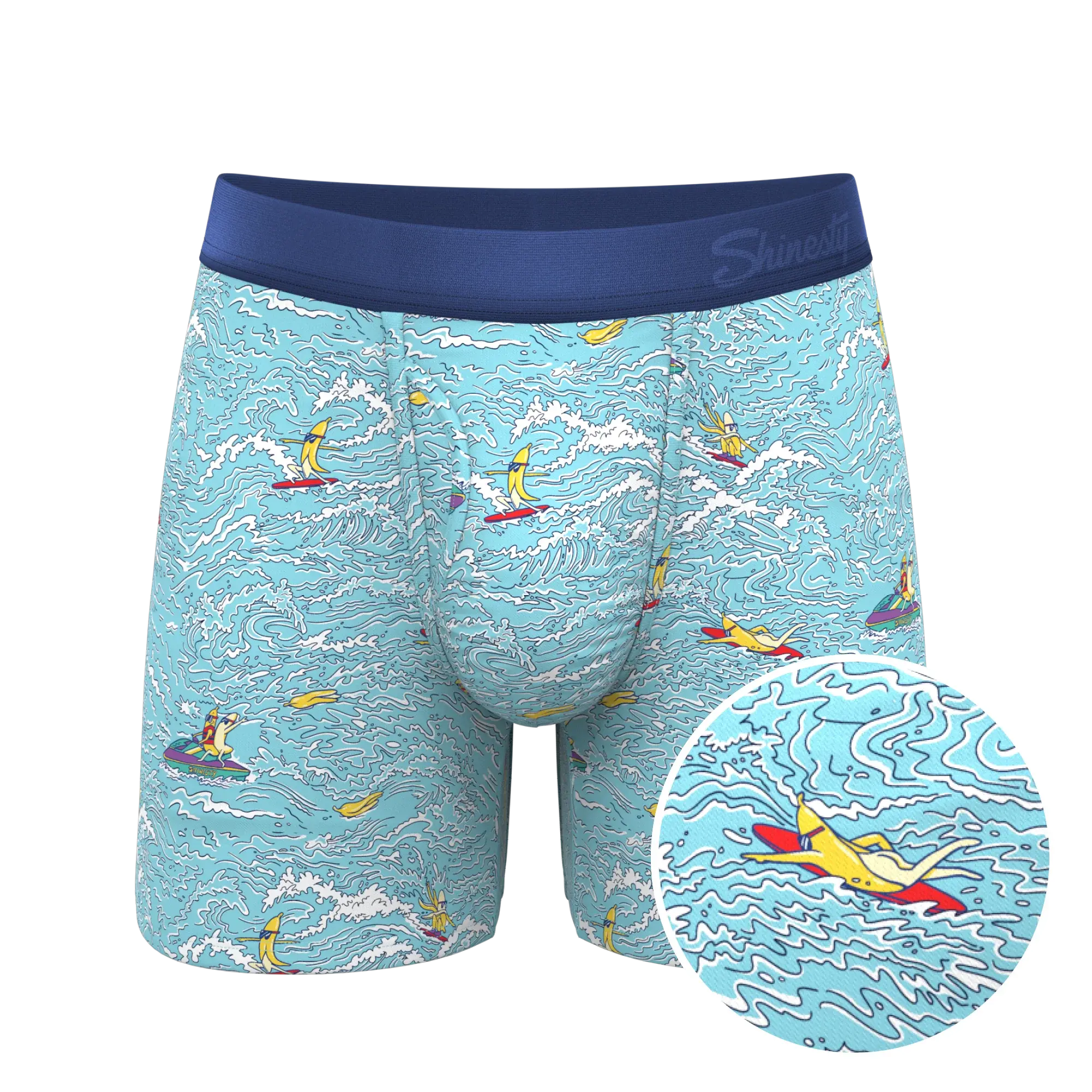 The Surfin' Turf | Shinesty Surfer Ball Hammock® Pouch Underwear With Fly - Shinesty - Flyclothing LLC