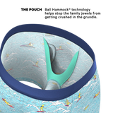 The Surfin' Turf | Shinesty Surfer Ball Hammock® Pouch Underwear With Fly - Shinesty - Flyclothing LLC