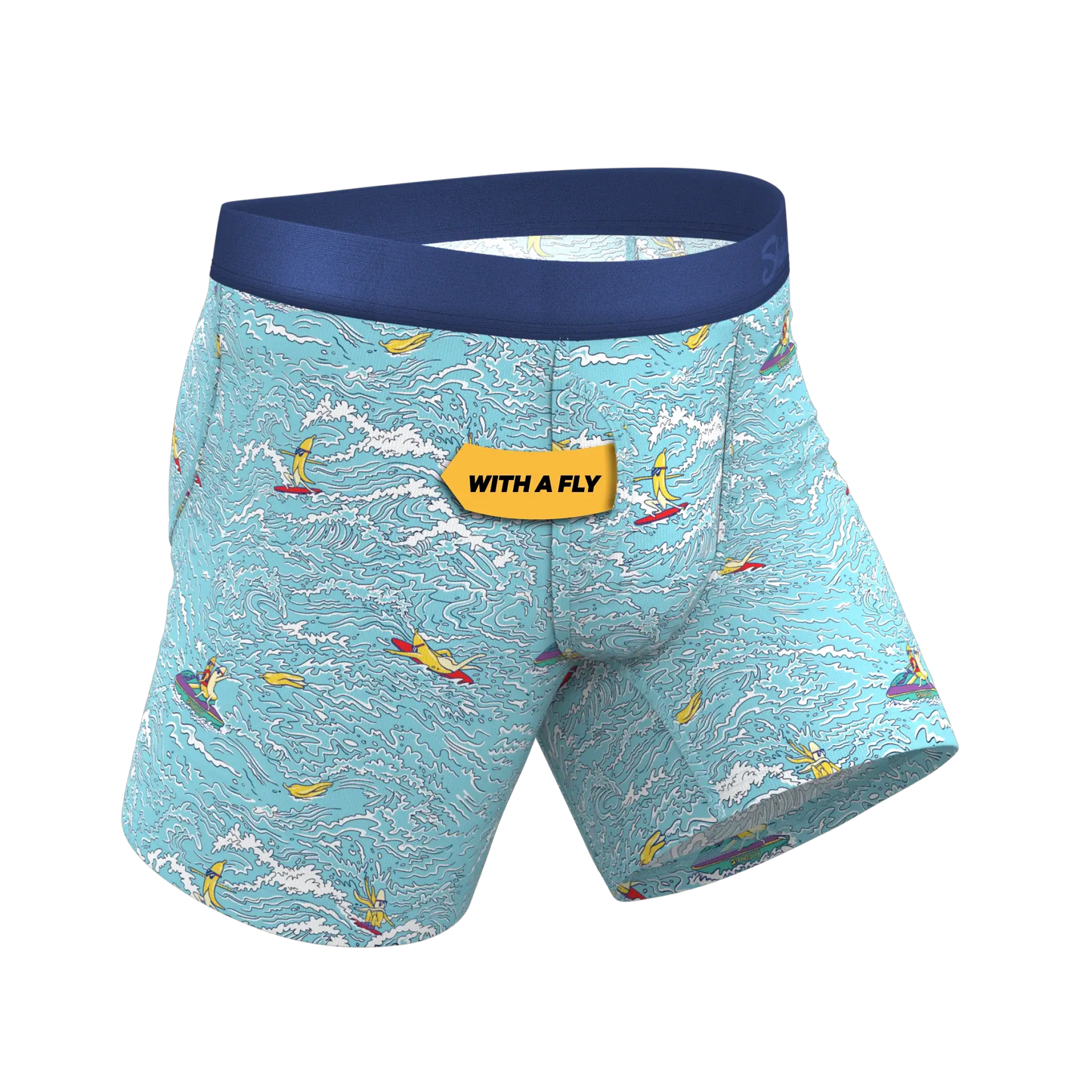 The Surfin' Turf | Shinesty Surfer Ball Hammock® Pouch Underwear With Fly - Shinesty - Flyclothing LLC
