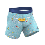 The Surfin' Turf | Shinesty Surfer Ball Hammock® Pouch Underwear With Fly - Shinesty - Flyclothing LLC