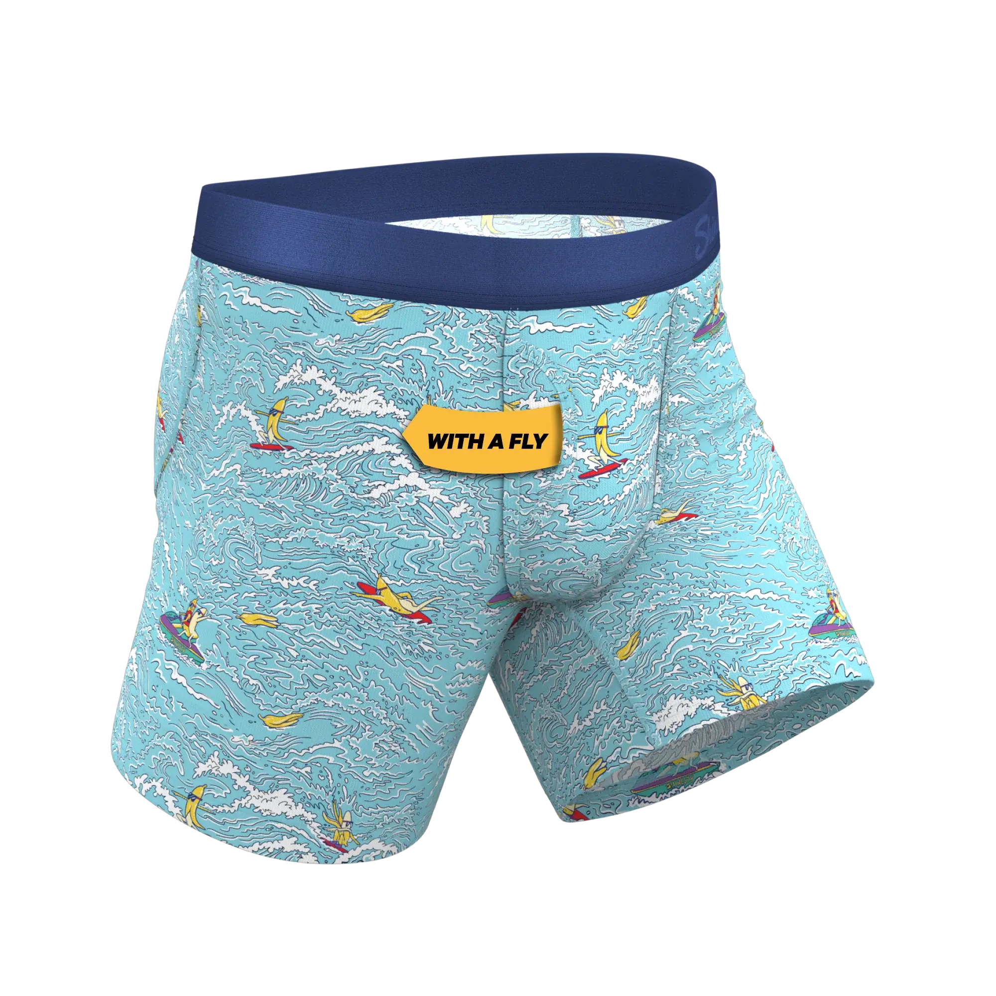 The Surfin' Turf | Shinesty Surfer Ball Hammock® Pouch Underwear With Fly - Shinesty - Flyclothing LLC
