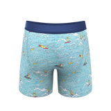 The Surfin' Turf | Shinesty Surfer Ball Hammock® Pouch Underwear With Fly - Shinesty - Flyclothing LLC