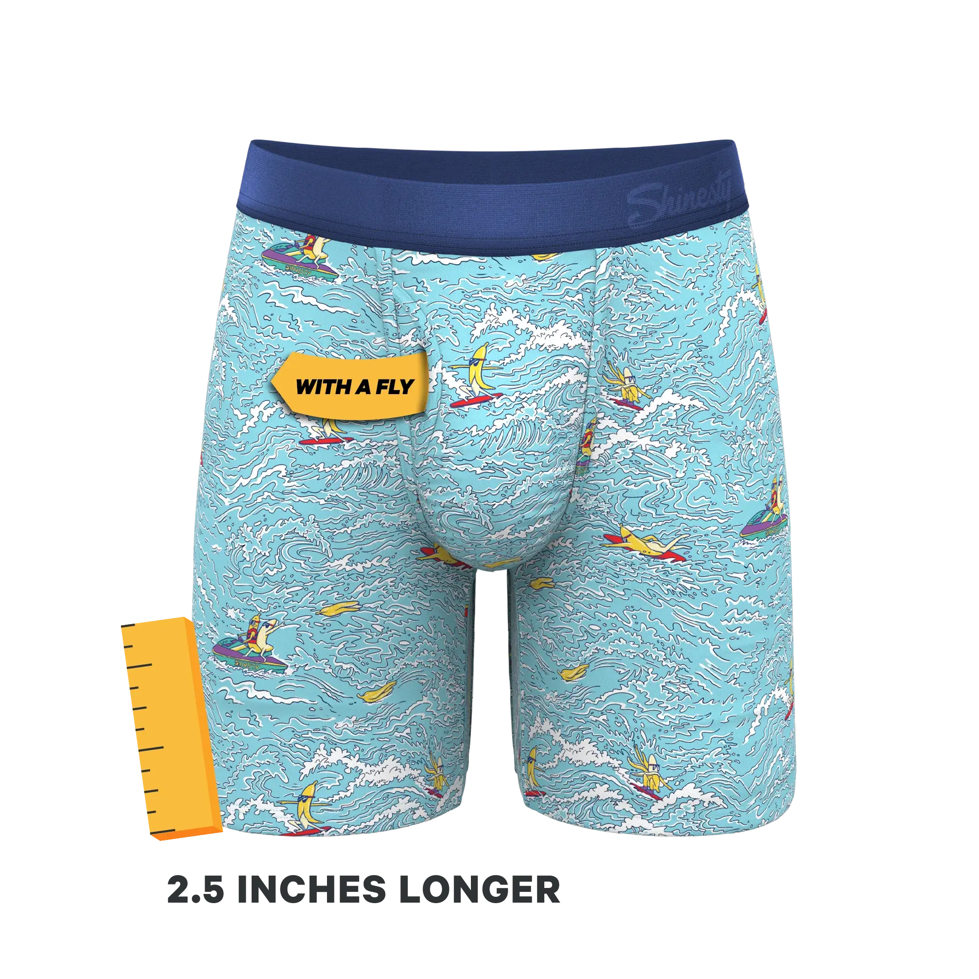 The Surfin' Turf | Shinesty Surfer Long Leg Ball Hammock® Pouch Underwear With Fly - Shinesty - Flyclothing LLC