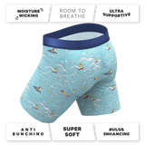 The Surfin' Turf | Shinesty Surfer Long Leg Ball Hammock® Pouch Underwear With Fly - Shinesty - Flyclothing LLC