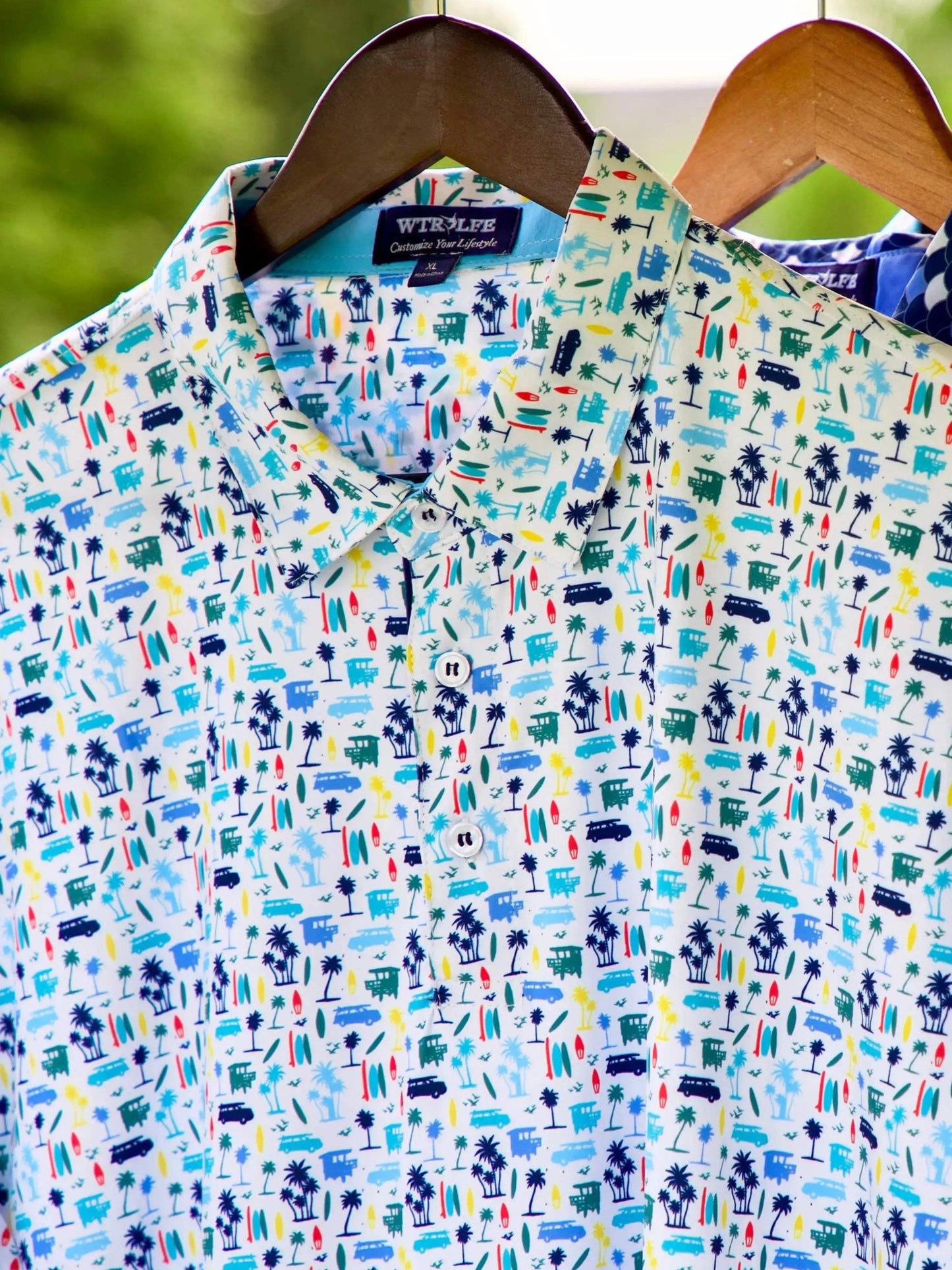 Surfs up Performance Polo - White Water Life - Flyclothing LLC