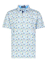 Surfs up Performance Polo - White Water Life - Flyclothing LLC