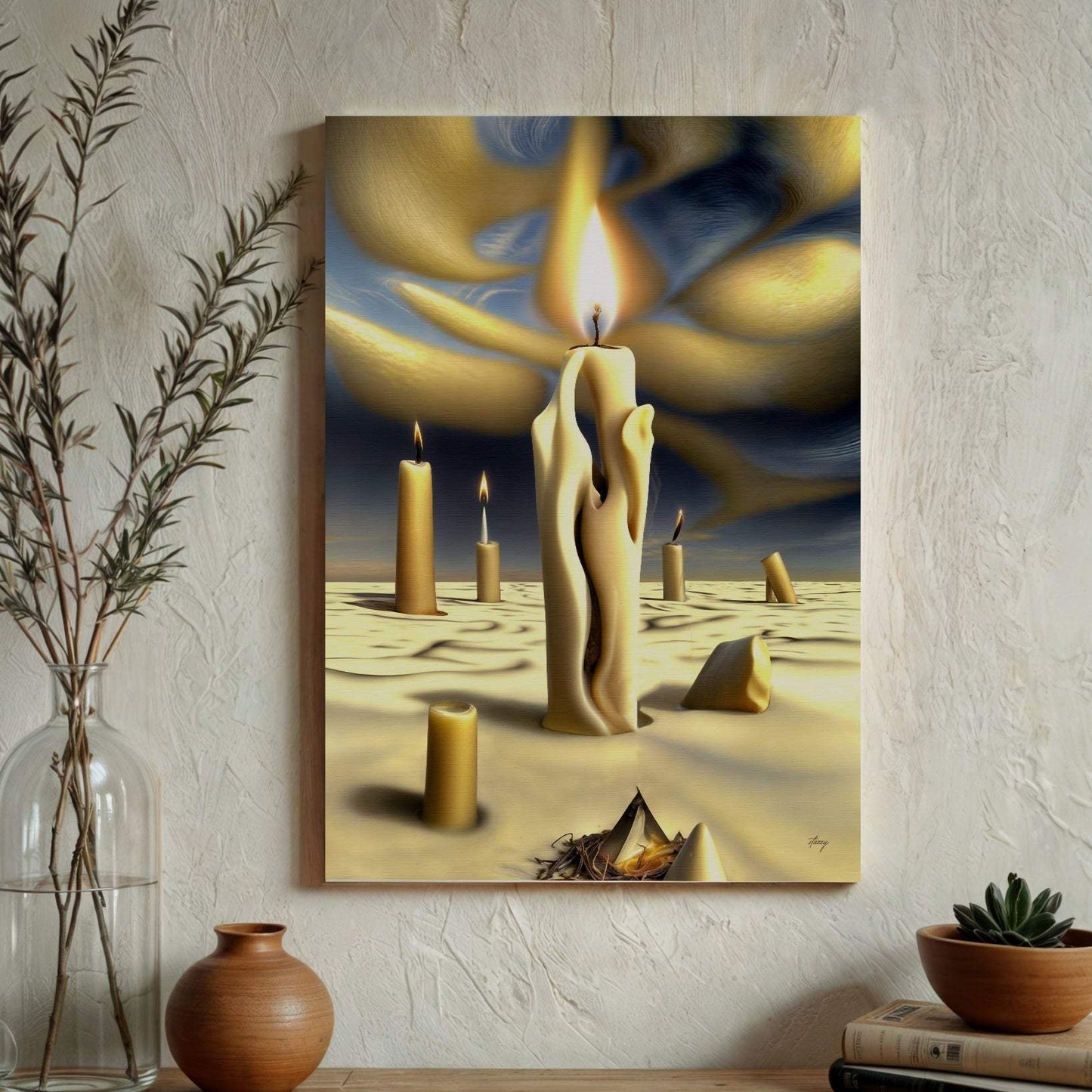 Canvas Print: "Surreal Flames" - Tailored Canvases - Flyclothing LLC