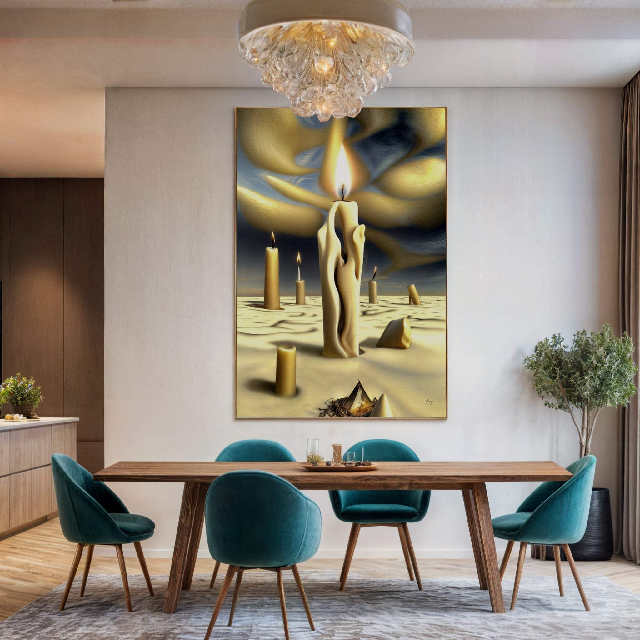 Canvas Print: "Surreal Flames" - Tailored Canvases - Flyclothing LLC