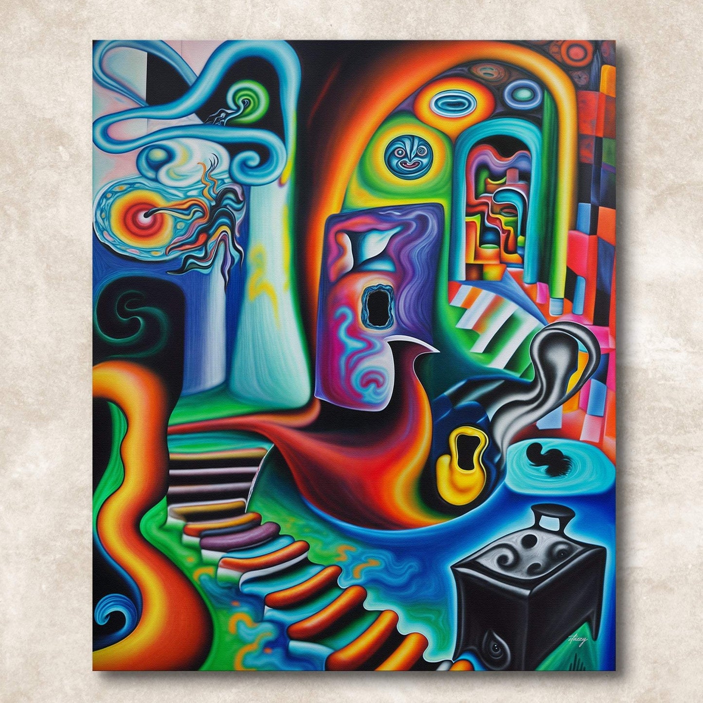 Canvas Print: "Surreal Steps" - Tailored Canvases - Flyclothing LLC
