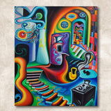 Canvas Print: "Surreal Steps" - Tailored Canvases - Flyclothing LLC