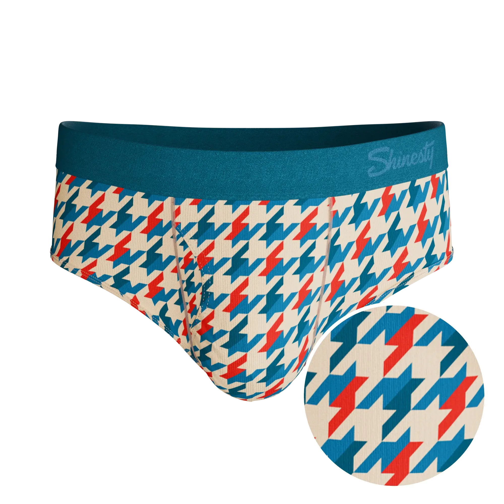The Swanky | Retro Houndstooth Ball Hammock® Pouch Underwear Briefs - Shinesty - Flyclothing LLC