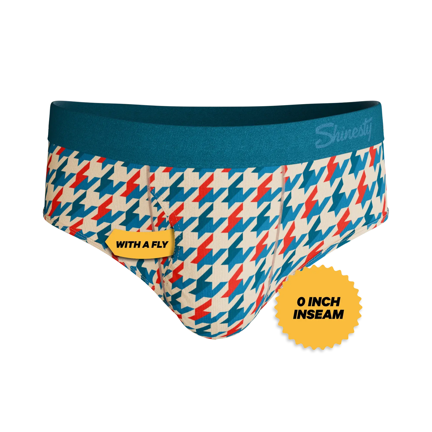 The Swanky | Retro Houndstooth Ball Hammock® Pouch Underwear Briefs - Shinesty - Flyclothing LLC