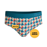 The Swanky | Retro Houndstooth Ball Hammock® Pouch Underwear Briefs - Shinesty - Flyclothing LLC