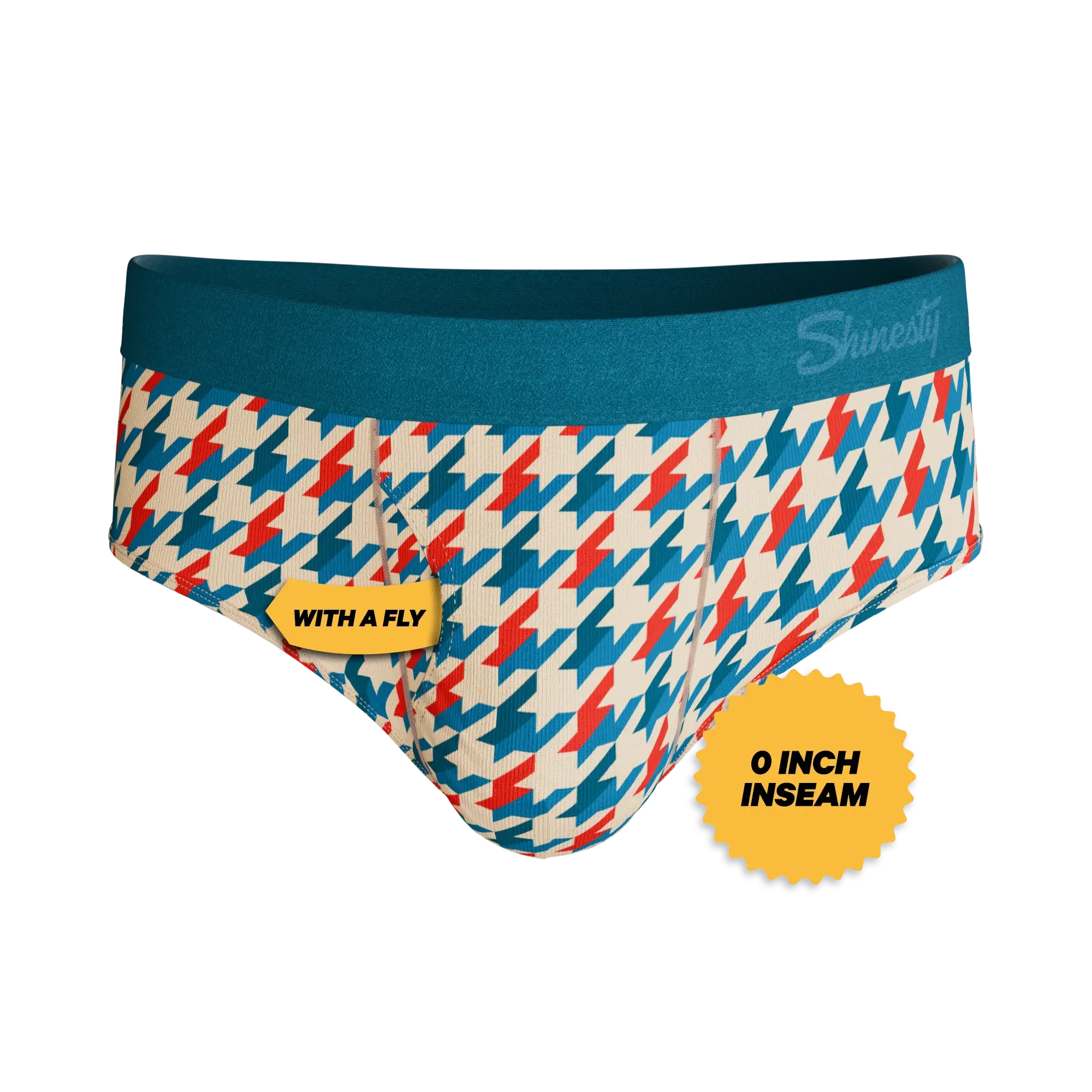 The Swanky | Retro Houndstooth Ball Hammock® Pouch Underwear Briefs - Shinesty - Flyclothing LLC