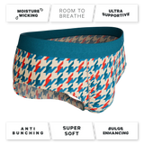 The Swanky | Retro Houndstooth Ball Hammock® Pouch Underwear Briefs - Shinesty - Flyclothing LLC