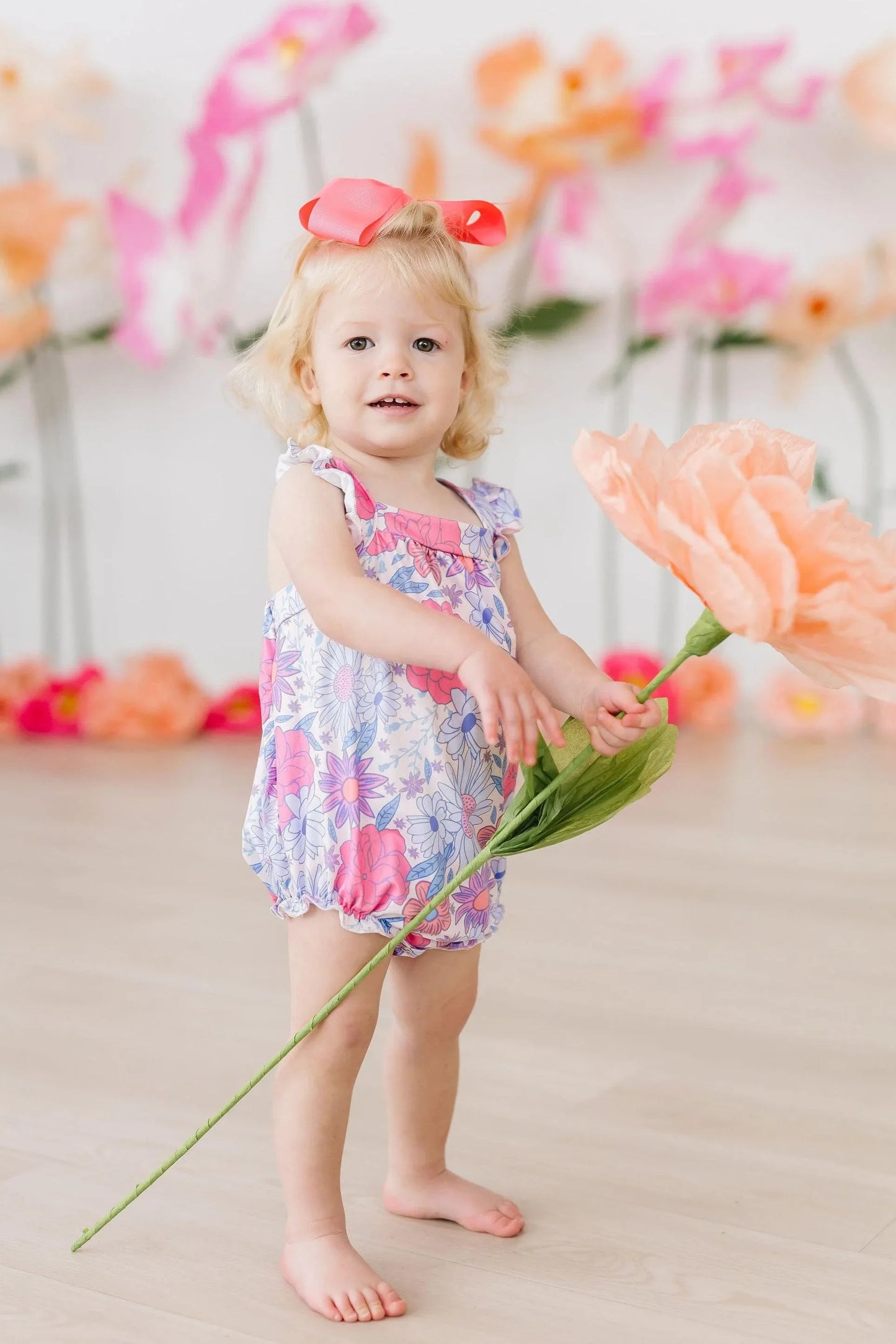 Sweet Springtime Ruffle Cross Back Romper - Mila & Rose ® - Flyclothing LLC