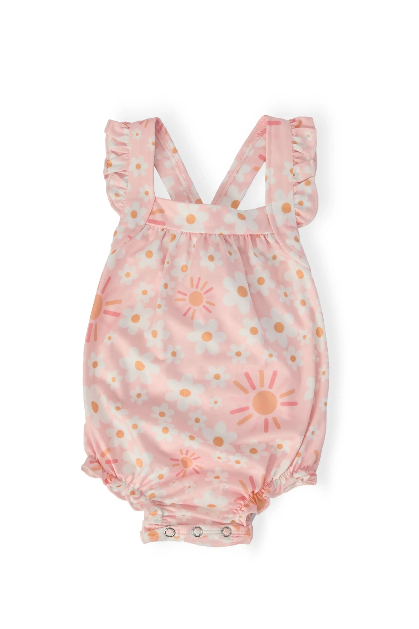 Sweet & Sunny Ruffle Cross Back Romper - Mila & Rose ® - Flyclothing LLC